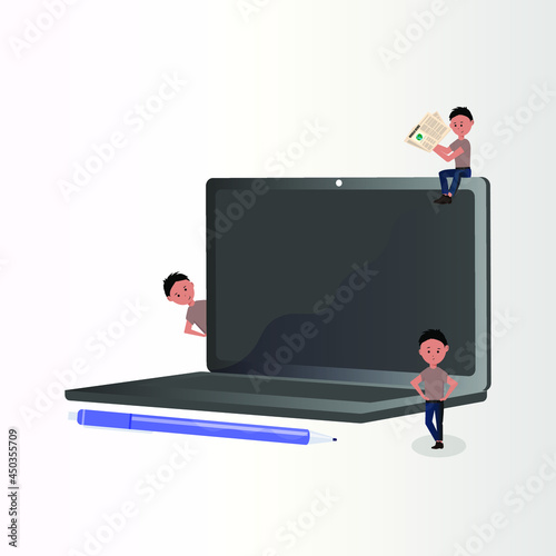 businessman with laptop