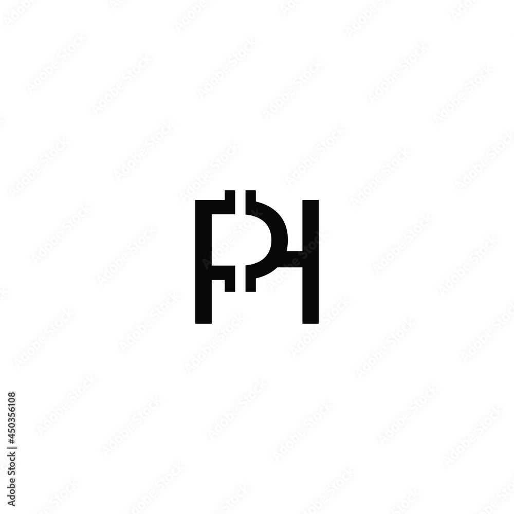 Letter PH vector logo design Letter PH vector logo design