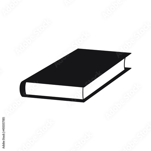 Книга сток вектор. book stock vector. Black icon.