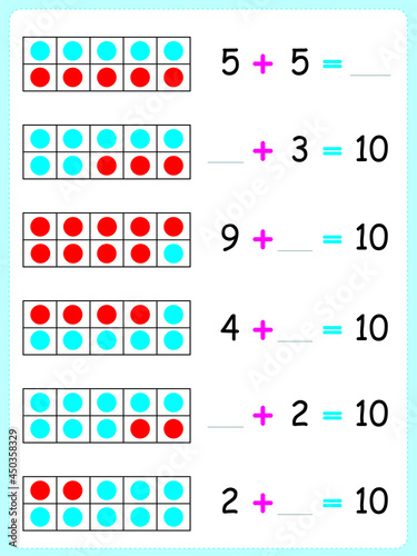 Exercise for children in primary school, learn Worksheet activity for kids