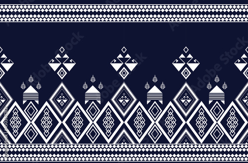 Geometric ethnic pattern vector background. seamless pattern traditional,Design for background, wallpaper, Batik, fabric, carpet, clothing, wrapping, and textile. Colorful ethnic pattern illustration.
