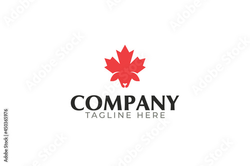 canada sheep logo vector graphic for any business especially for goat farm, sheep, beef store, etc.