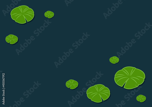 Lily pad pattern. wallpaper. free space for text. background. poster.