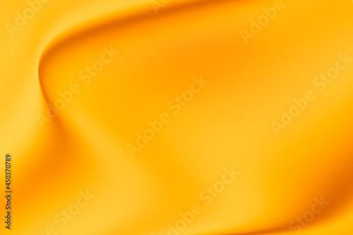 Orange yellow cotton fabric for a soft and smooth background. Elegant graphics. 