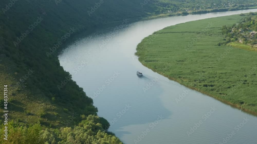 Dniester river landscape in the summer day. Dniester river landscape in the summer day.