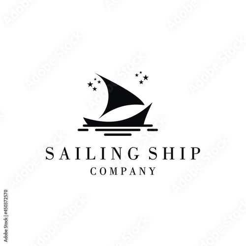 Sailing ship loge design 