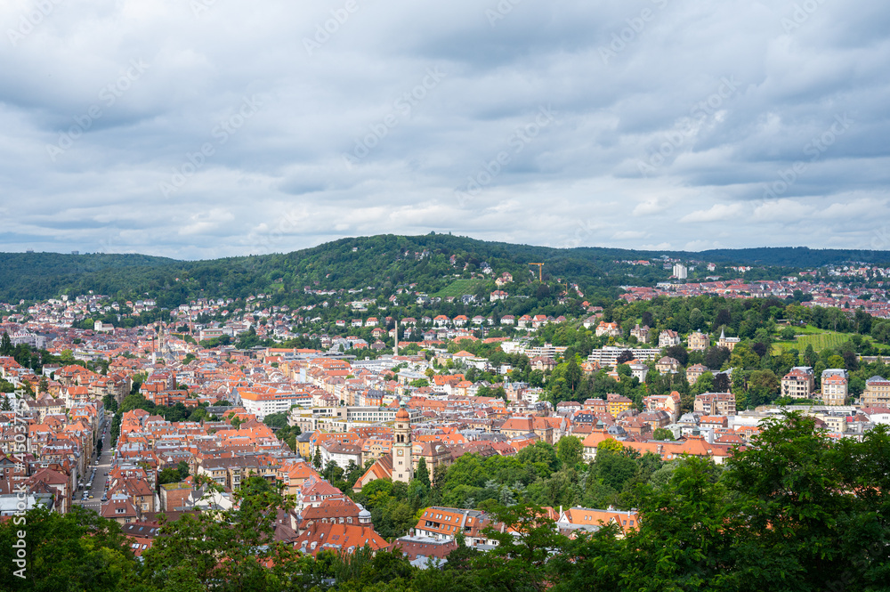 high-resolution panoramic images of Stuttgart in southern  Germany and the Bergiegen area