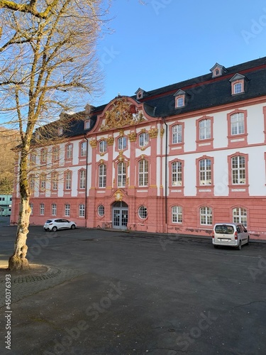 Prüm, Germany May 23, 2020. Basilica of the Holy Savior, monastery 