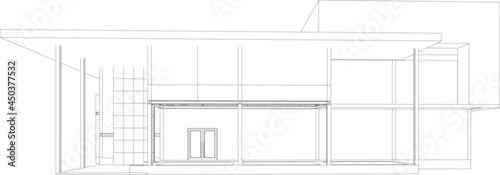 3D illustration for Office building