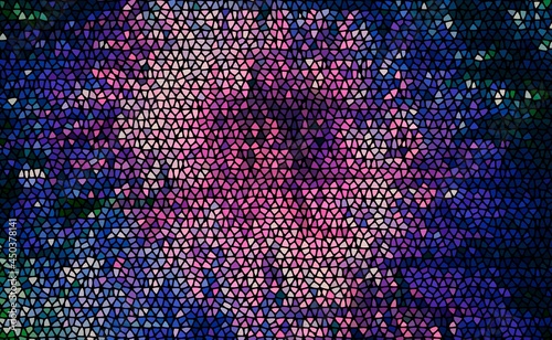 Stained Glass Space Illustration Background Purple