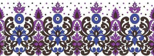geometrical textile border design background