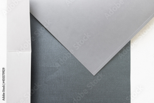 gray paper triangles background
