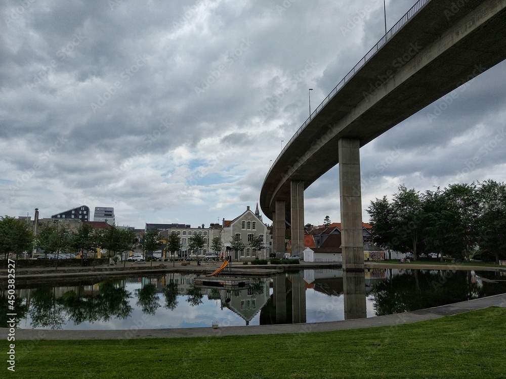 Obraz premium Bridge in the center of Stavanger, Norway