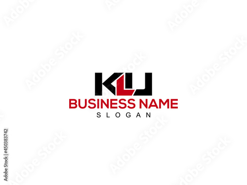 Letter KLU Logo, Creative klu Logo Letter Vector Stock photo