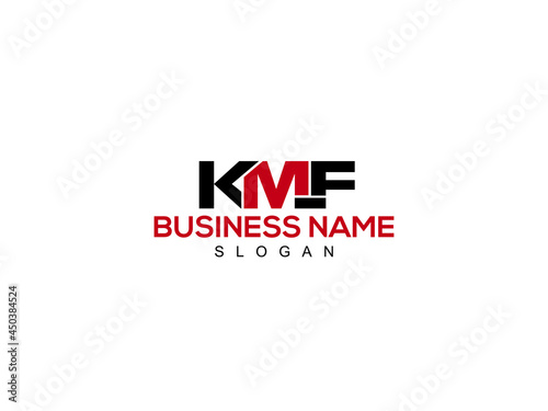 Letter KMF Logo, Creative kmf Logo Letter Vector Stock photo