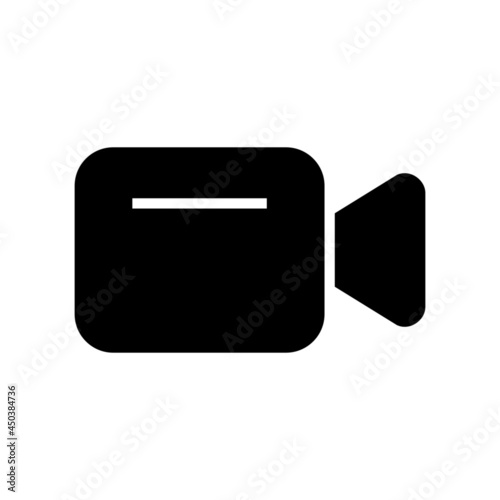 video camera icon or logo isolated sign symbol vector illustration - high quality black style vector icons 