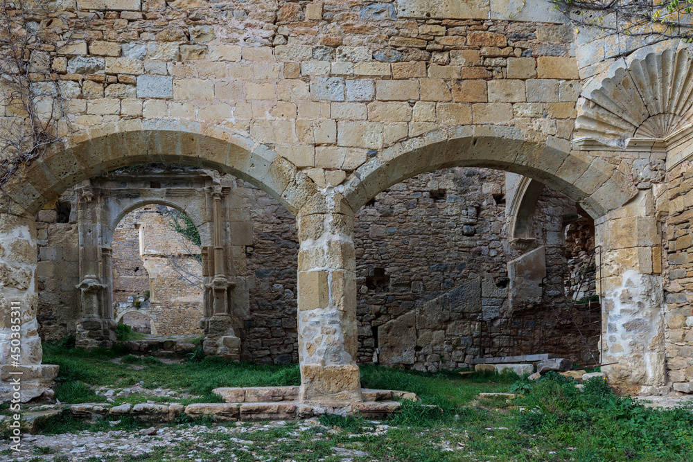 Ancient monastery of Santa Maria de Rioseco. Burgos. Spain.