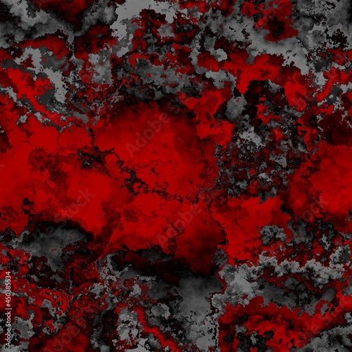 Seamless red and black lava rock background texture
