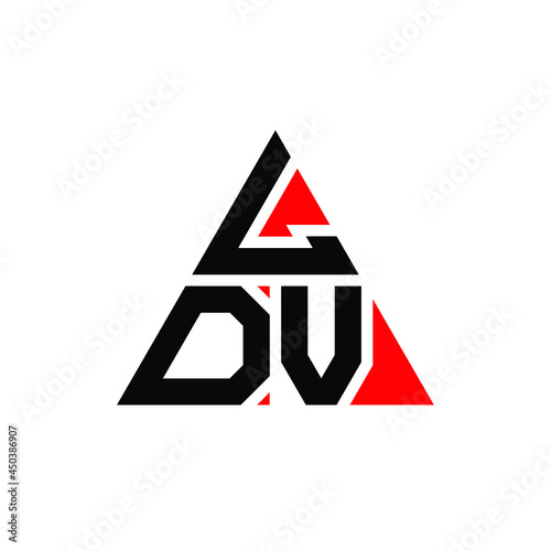Free Download LDV triangle letter logo design with triangle shape. LDV triangle logo design monogram. LDV triangle vector logo template with red color. LDV triangular logo Simple, Elegant, and Luxurious Logo. LDV  - GFXLoad