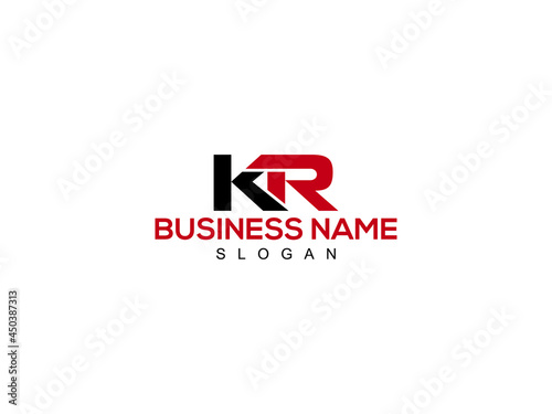 Letter KR Logo, Creative kr Logo Letter Vector Stock