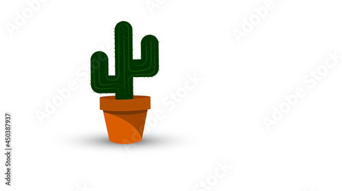 icona, cactus, pianta grassa, piantina