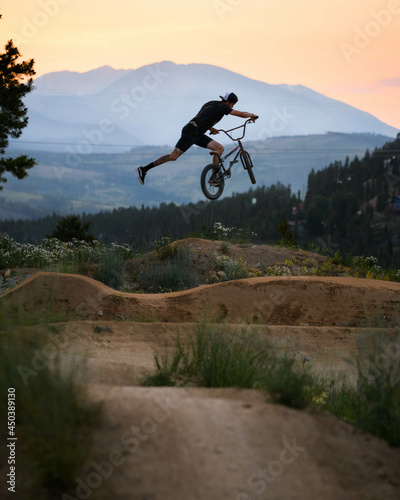 Dirt jumps in the Rocky Mountains