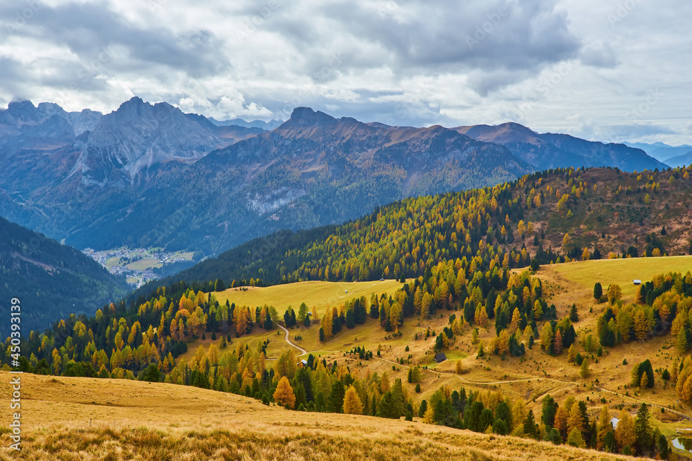 Italian Dolomites an autumn day
