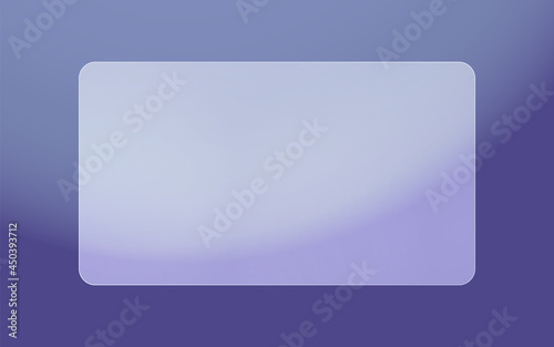 Opaque frosted glass plate. Translucent plastic frame.