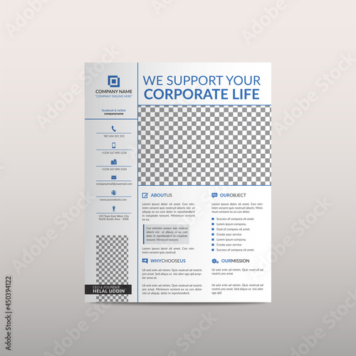 Company Modern Flyer Template 
