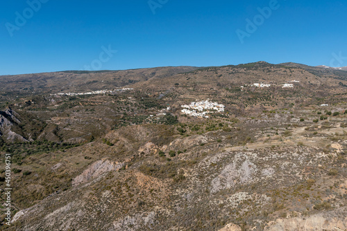 village on the side of a mountain in southern Spain