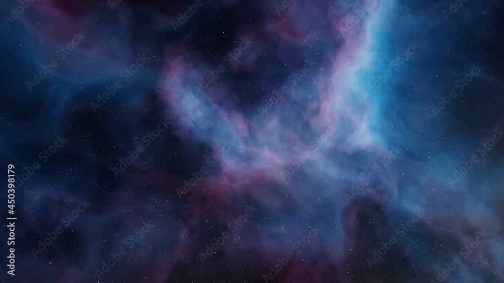 Obraz premium nebula gas cloud in deep outer space