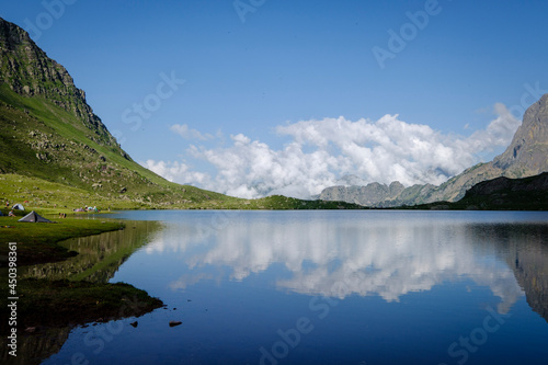 Gentau lake  Ayous lakes tour  Pyrenees National Park  Pyrenees Atlantiques  France
