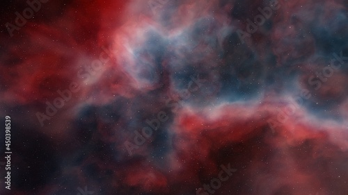 nebula gas cloud in deep outer space