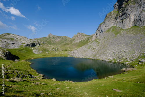 Fototapeta Naklejka Na Ścianę i Meble -  Lac Casterau, Ayous lakes tour, Pyrenees National Park, Pyrenees Atlantiques, France