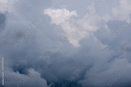 Fototapeta Naklejka Na Ścianę i Meble -  rain clouds over Pombie Lake, Aneou valley, Pyrenees National Park, Pyrenees Atlantiques, France