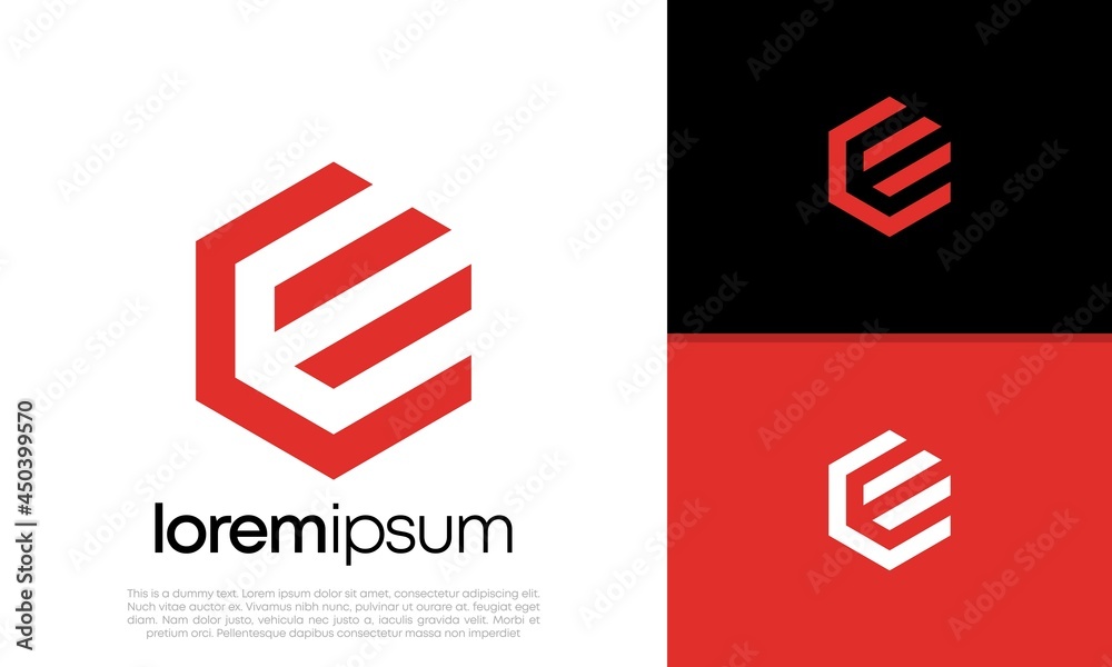 Initials E logo design. Initial Letter Logo. Hexagon logo design.
Initials E logo design. Initial Letter Logo. Hexagon logo design.