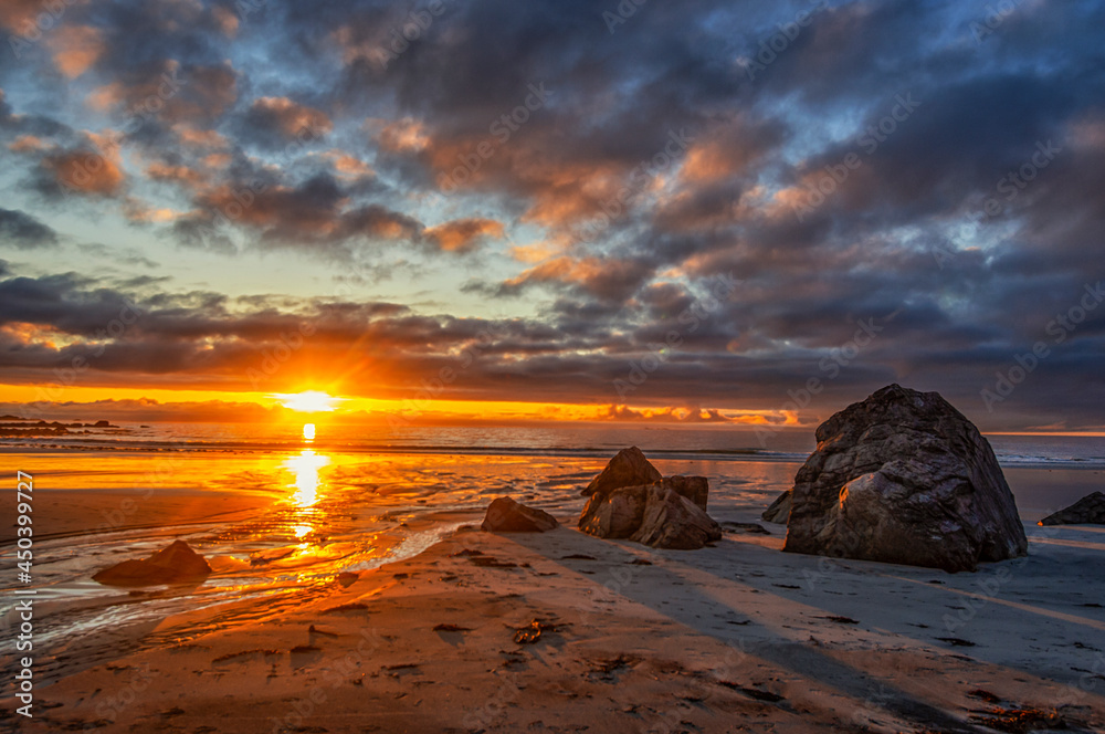 Midnight in Lofoten islands