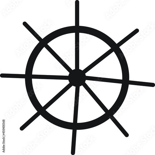 ship wheel icon on white background. flat style. nautical icon for your website design, logo, app, UI. ship symbol. steering wheels sign