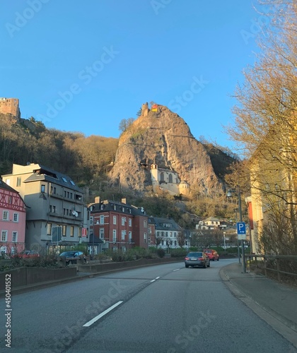 Idar Oberstein, Germany May 23, 2021. Felsenkirche. The church was built in 1482-1484 at the behest of Virich IV von Down-Oberstein. It was built in a natural depression in the rock.
