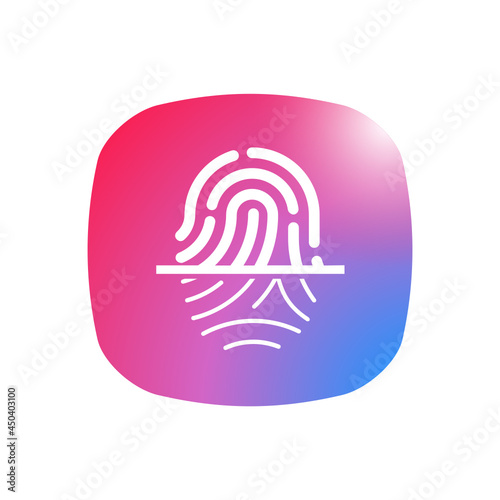 Scan Fingerprint - Sticker