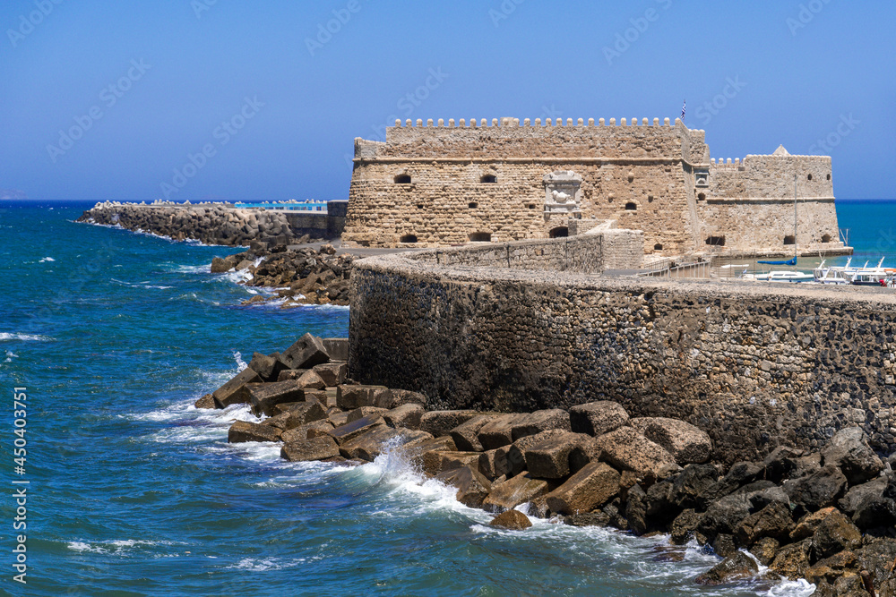 Koules fortress in Heraklion on the island of Crete in Greece