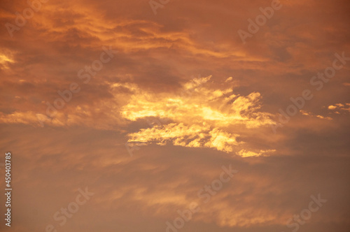 sunset in the sky