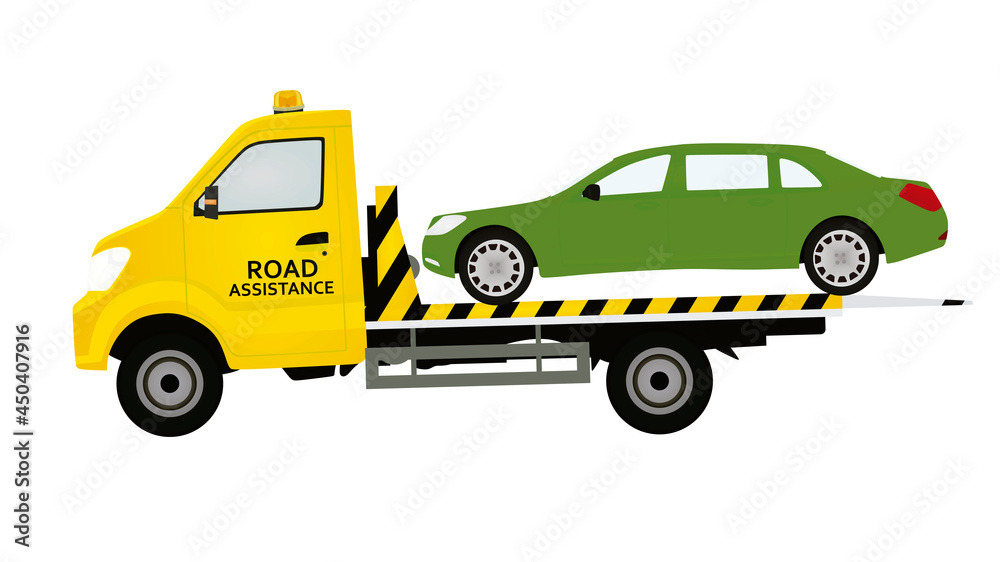 Road assistance truck. vector illustration Road assistance truck. vector illustration