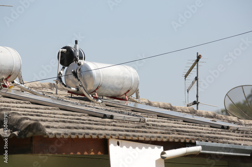 Solar heating happens by means of solar thermal plates usually installed on roofs that capture the HEAT FROM THE SUN. 
