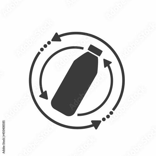 Shake bottle before use, icon, vector.
