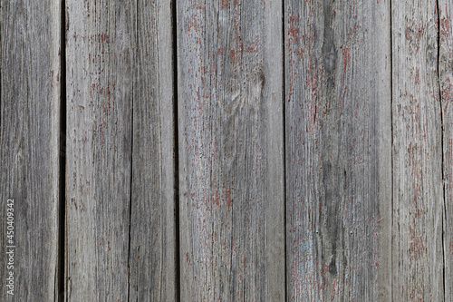 Old wooden planks with peeling paint, abstract background