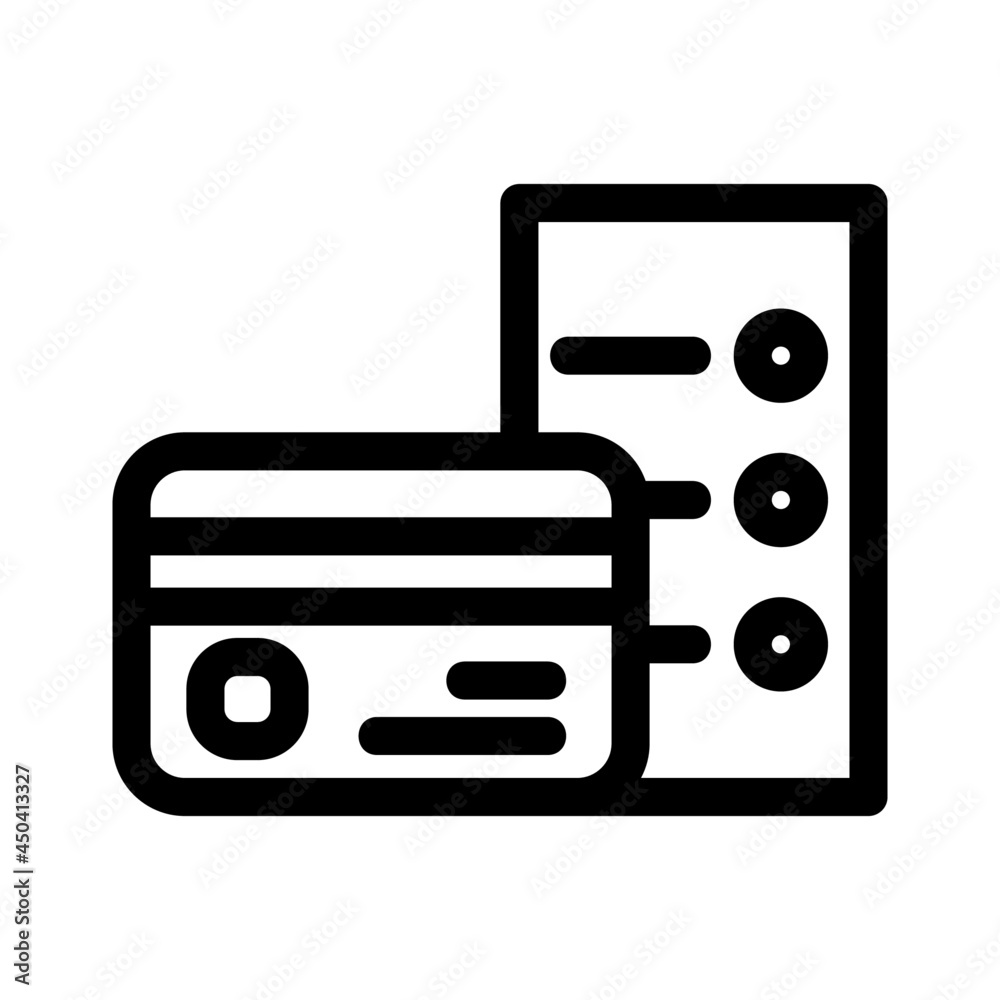 Fototapeta premium bill payment icon or logo isolated sign symbol vector illustration - high quality black style vector icons 