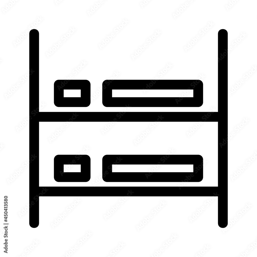 bunk bed icon or logo isolated sign symbol vector illustration - high quality black style vector icons
bunk bed icon or logo isolated sign symbol vector illustration - high quality black style vector icons