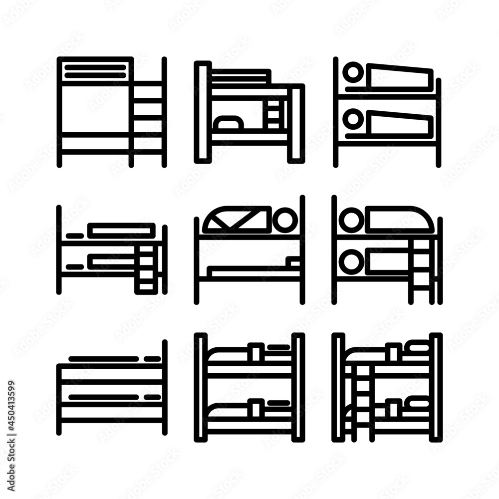 bunk bed icon or logo isolated sign symbol vector illustration - high quality black style vector icons
bunk bed icon or logo isolated sign symbol vector illustration - high quality black style vector icons