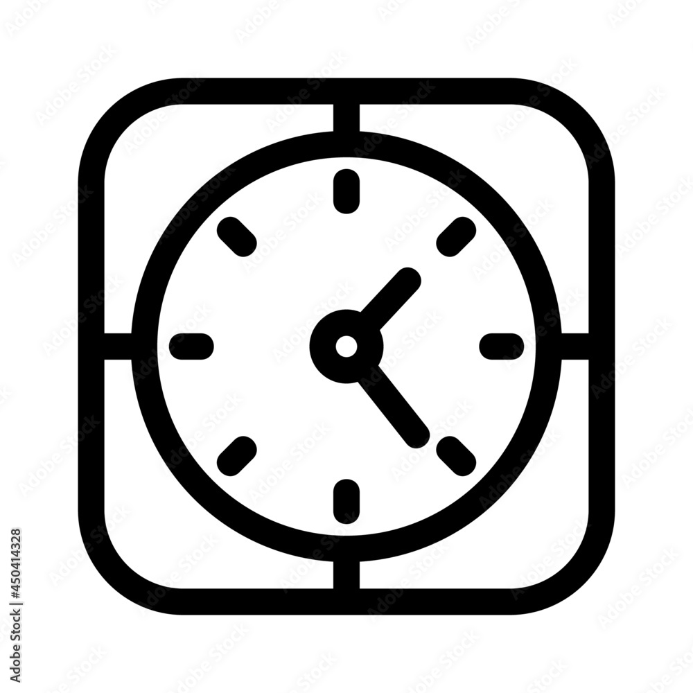 clock icon or logo isolated sign symbol vector illustration - high quality black style vector icons
